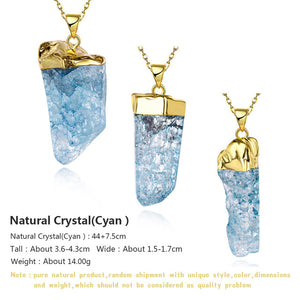 N017-D Natural Stone pendant necklace