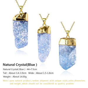N017-D Natural Stone pendant necklace
