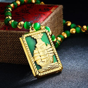 FreeShipping 2019 Vintage Jewelry 24K Gold Pendant Necklaces
